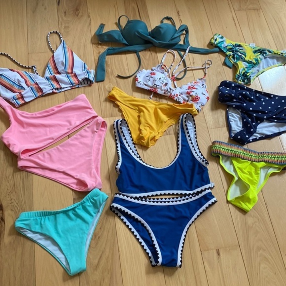 Bikini bundle - S 5 tops and 7 bottoms. GUC